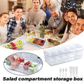 Outdoor Picnic Ice Box Split Salad Plate Fresh-keeping Food Storage Container V528-FRUIT-PLATE-355477