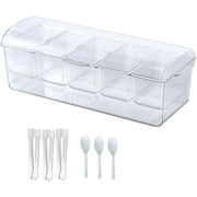 Outdoor Picnic Ice Box Split Salad Plate Fresh-keeping Food Storage Container V528-FRUIT-PLATE-355477