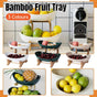 Modern Multi-layer Bamboo Fruit Snack Plate Rack Creative Living Room Plate Rack - Green V528-FRUIT-TRAY-2-LAYER-GREEN-703597