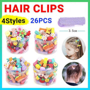 26Pcs Hair Clips Set Snap Bows and Hairpins for Styling and Everyday Use - Fruit and Vegetable ( Without V528-FRUITANDVEGETABLE-783840