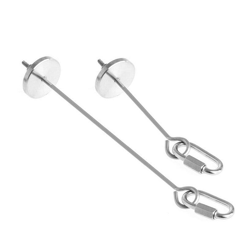 Pet Stainless Steel Bird Parrot Cage Skewer Food Meat Stick Spear Fruit Holder - 20CM V528-FRUITFORK-20CM-93554