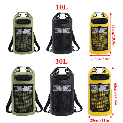 Outdoor Waterproof Dry Bag Roll Top Sack Rafting Swimming Hiking Travel Gear - Yellow - 30L V528-FS-BACKPACK-30L-YELLOW-650138