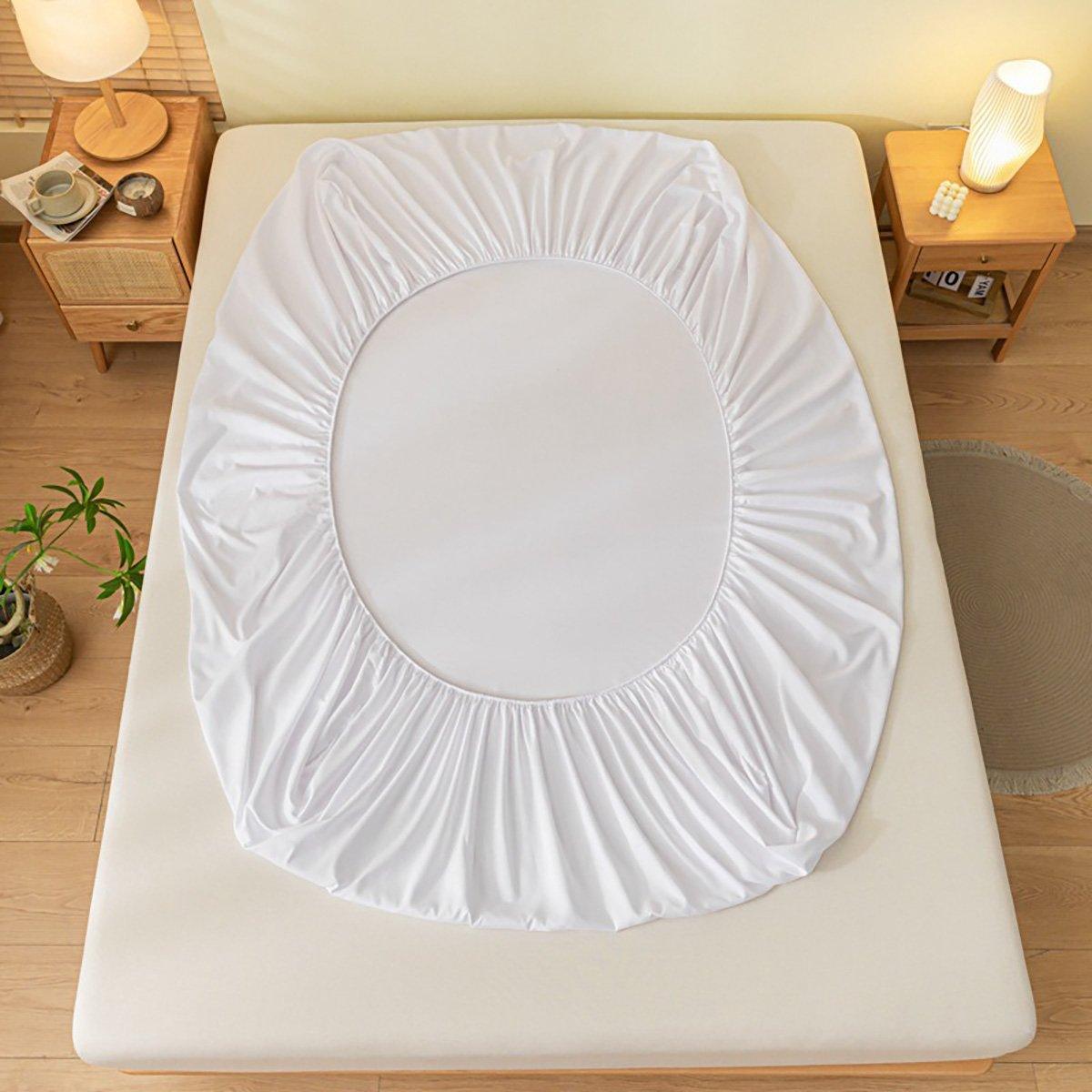 Single 96x200cm Hotel Bedding White Cotton Satin Bedspread - Cotton single jet satin-80x80s V528-FS-S-8080-96-200-32-304772