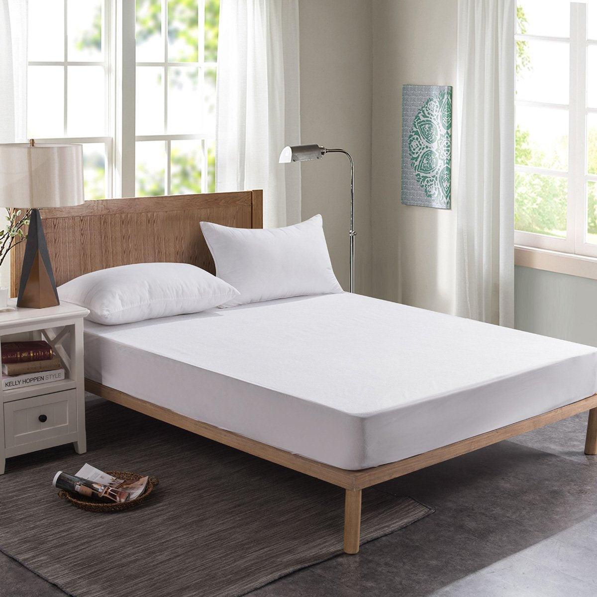 Single 96x200cm Hotel Bedding White Cotton Satin Bedspread - Cotton single jet satin-80x80s V528-FS-S-8080-96-200-32-304772