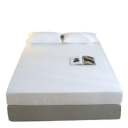 Single 96x200cm Hotel Bedding White Cotton Satin Bedspread - Cotton single jet satin-80x80s V528-FS-S-8080-96-200-32-304772