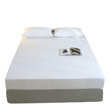 Single 96x200cm Hotel Bedding White Cotton Satin Bedspread - Cotton single jet satin-80x80s V528-FS-S-8080-96-200-32-304772