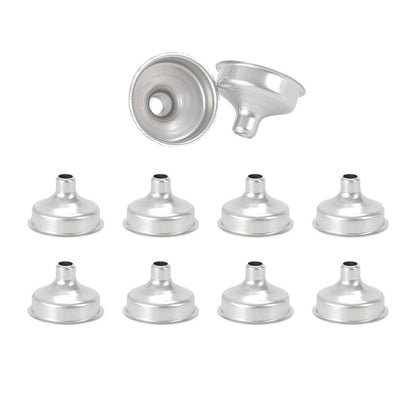 10 PCS Stainless Steel Small Funnel Set for Hip Flasks Camping Kitchen Use V528-FUNNELS-10PCS-375243