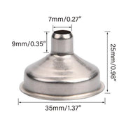 10 PCS Stainless Steel Small Funnel Set for Hip Flasks Camping Kitchen Use V528-FUNNELS-10PCS-375243