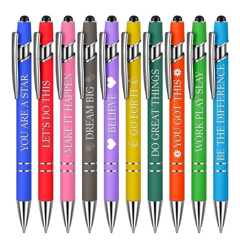 Funny Pens Swear Word Pen Set Black Ink Writing Pen Funny Office Diary Gift - Set A V528-FUNNYPENS-A-10PCS-375271