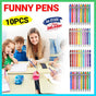 Funny Pens Swear Word Pen Set Black Ink Writing Pen Funny Office Diary Gift - Set B V528-FUNNYPENS-B-10PCS-364521