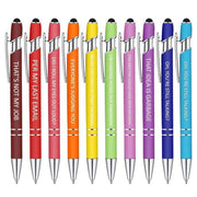 Funny Pens Swear Word Pen Set Black Ink Writing Pen Funny Office Diary Gift - Set B V528-FUNNYPENS-B-10PCS-364521