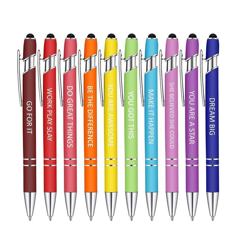 Funny Pens Swear Word Pen Set Black Ink Writing Pen Funny Office Diary Gift - Set B V528-FUNNYPENS-B-10PCS-364521