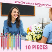 Funny Pens Swear Word Pen Set Black Ink Writing Pen Funny Office Diary Gift - Set C V528-FUNNYPENS-C-10PCS-456377