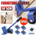 Furniture Lifter and Mover Tool Set 5PCS Heavy Duty Roller Sliders for Moving V528-FURNITURELIFTER-320669
