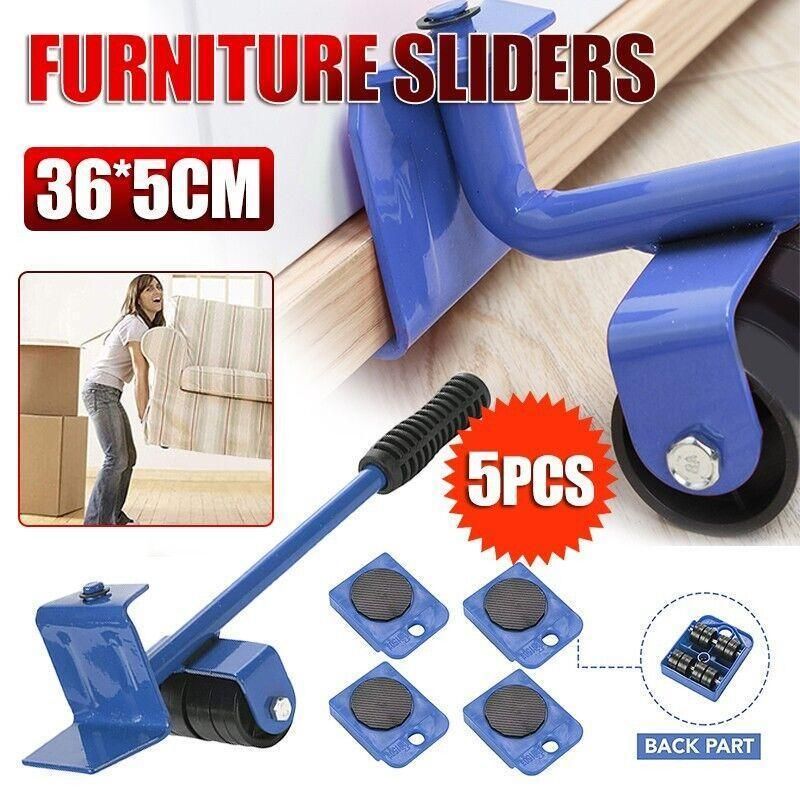 Furniture Lifter and Mover Tool Set 5PCS Heavy Duty Roller Sliders for Moving V528-FURNITURELIFTER-320669