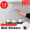Kitchen Oil Splash Guard Wall Foil Protector Stove Cover Removable Baffle Screen - 70x45cm *1 V528-FYT-70X45-358526