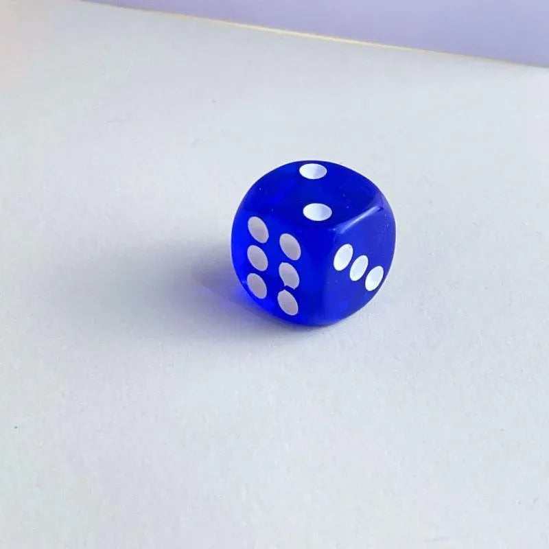12-48PCS 6 Sided Games Dice Transparent Coloured Game Play Toy Bulk Board Game - 12PCS V528-GAMESDICE-12PCS-161861
