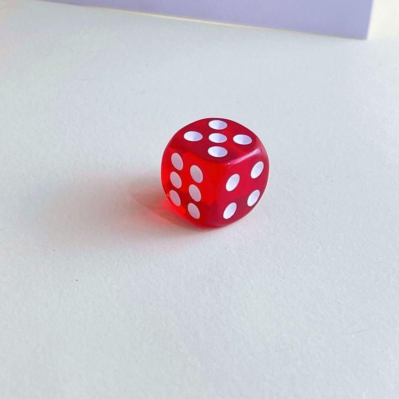 12-48PCS 6 Sided Games Dice Transparent Coloured Game Play Toy Bulk Board Game - 12PCS V528-GAMESDICE-12PCS-161861