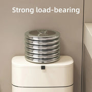 Wall Mounted Hanging Waste Bin with Lid Household Cabinet Trash Can Cream White V528-GARBAGE-27-15CM-317136