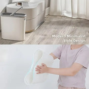 Simple Garbage Can with Lid Household Clamped Plastic Bucket Flip Lid Kitchen V528-GARBAGE-CAN-297040