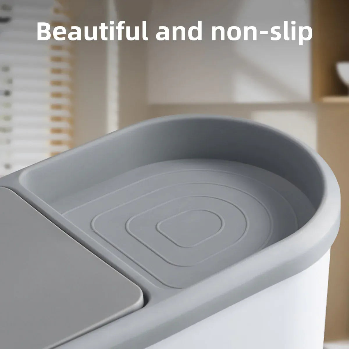Simple Garbage Can with Lid Household Clamped Plastic Bucket Flip Lid Kitchen V528-GARBAGE-CAN-297040