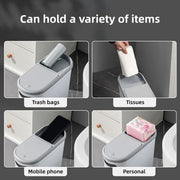 Simple Garbage Can with Lid Household Clamped Plastic Bucket Flip Lid Kitchen V528-GARBAGE-CAN-297040