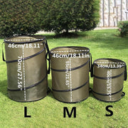 Collapsible Leaf Bin Outdoor Waste Bin for Garden Yard Cleanup and Storage - M V528-GARBAGE-M-326984