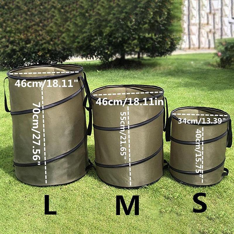 Collapsible Leaf Bin Outdoor Waste Bin for Garden Yard Cleanup and Storage - M V528-GARBAGE-M-326984