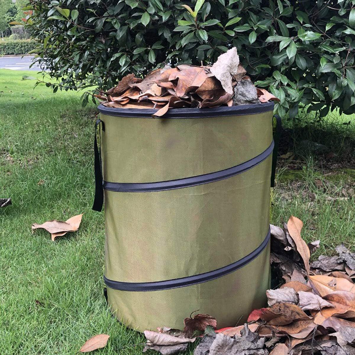 Collapsible Leaf Bin Outdoor Waste Bin for Garden Yard Cleanup and Storage - M V528-GARBAGE-M-326984