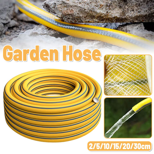 Heavy Duty Garden Hose Pipe Reel Reinforced Anti-kink Outdoor Hosepipe Yellow - 20m V528-GARDEN-HOSE-20M-765987