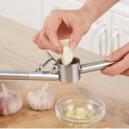 Stainless Steel Garlic Press Peeler Zinc Alloy Kitchen Tool Garlic Crusher V528-GARLIC-CLIPPER-455025
