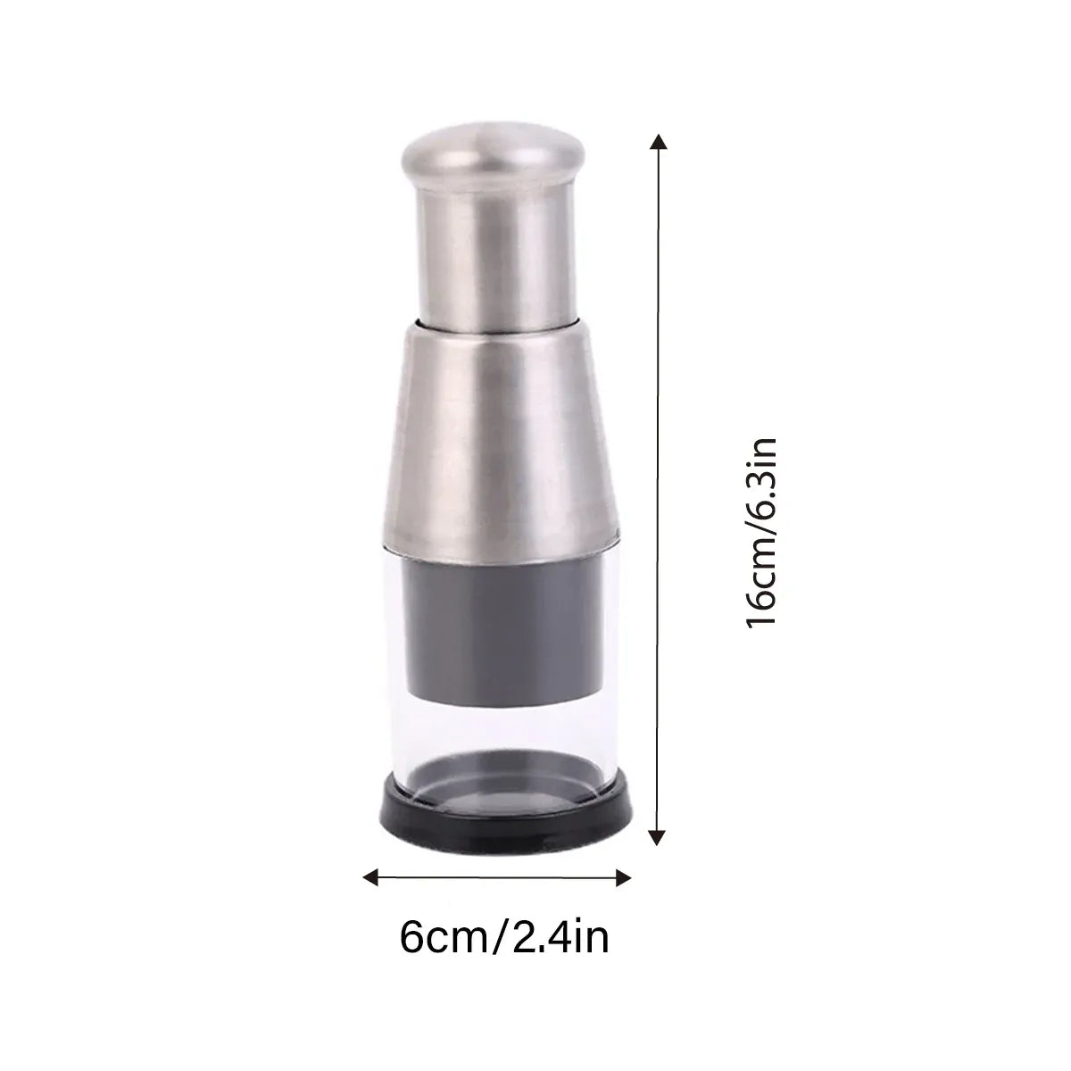 304 Stainless Steel Garlic Press Crusher Manual Garlic Mincer Kitchen Tool V528-GARLIC-POUNDER-602206