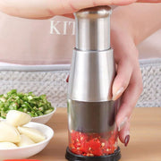 304 Stainless Steel Garlic Press Crusher Manual Garlic Mincer Kitchen Tool V528-GARLIC-POUNDER-602206