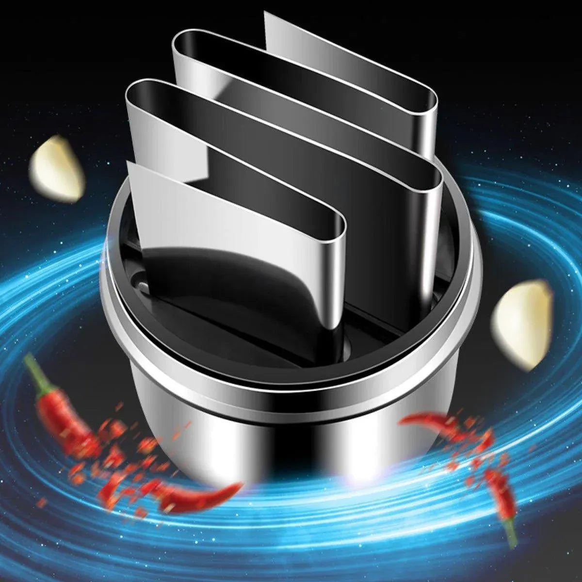 304 Stainless Steel Garlic Press Crusher Manual Garlic Mincer Kitchen Tool V528-GARLIC-POUNDER-602206