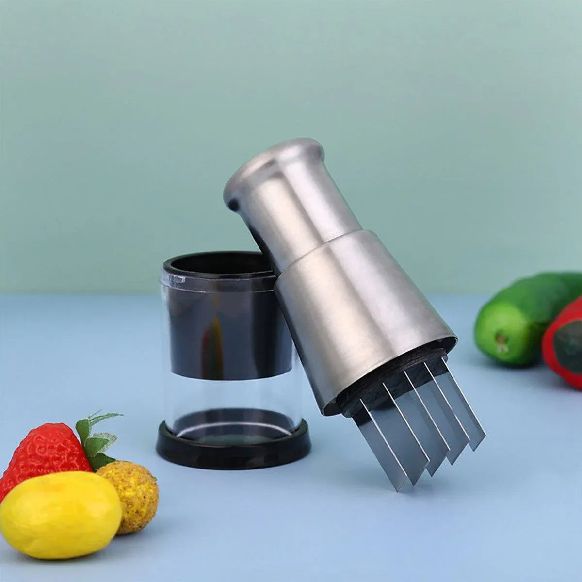 304 Stainless Steel Garlic Press Crusher Manual Garlic Mincer Kitchen Tool V528-GARLIC-POUNDER-602206