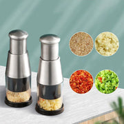 304 Stainless Steel Garlic Press Crusher Manual Garlic Mincer Kitchen Tool V528-GARLIC-POUNDER-602206