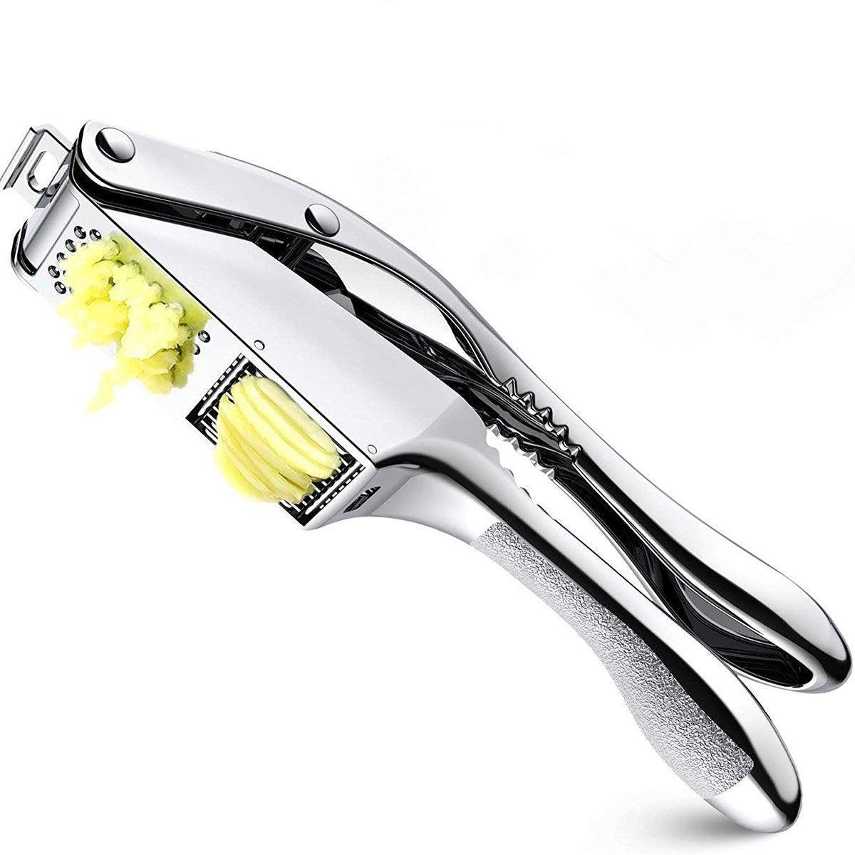 Multifunctional Garlic Press Aluminum Alloy Two-in-One Garlic Cutter Masher Tool V528-GARLIC-PRESS-250578