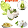 Push Garlic Crusher Roller Garlic Presser Slicer Garlic Mincer Kitchen Tool V528-GARLIC-PRESS-GREEN-706974