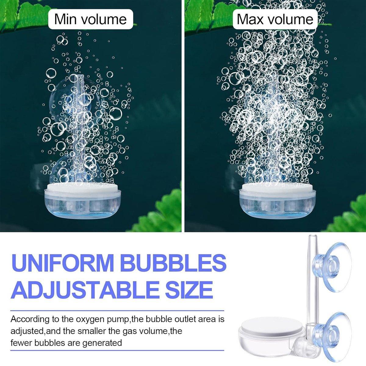 Quiet Bubble Stone Aerator Head Fish Tank Oxygen Pump Nano Air Disc Atomizer - Diameter 35MM