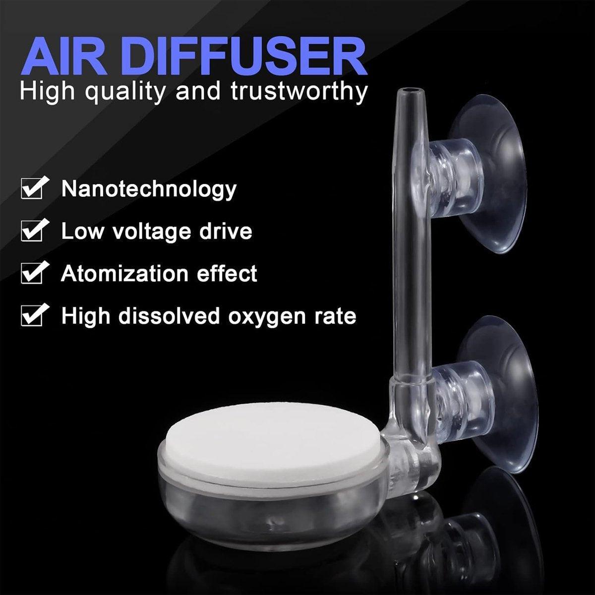 Quiet Bubble Stone Aerator Head Fish Tank Oxygen Pump Nano Air Disc Atomizer - Diameter 35MM