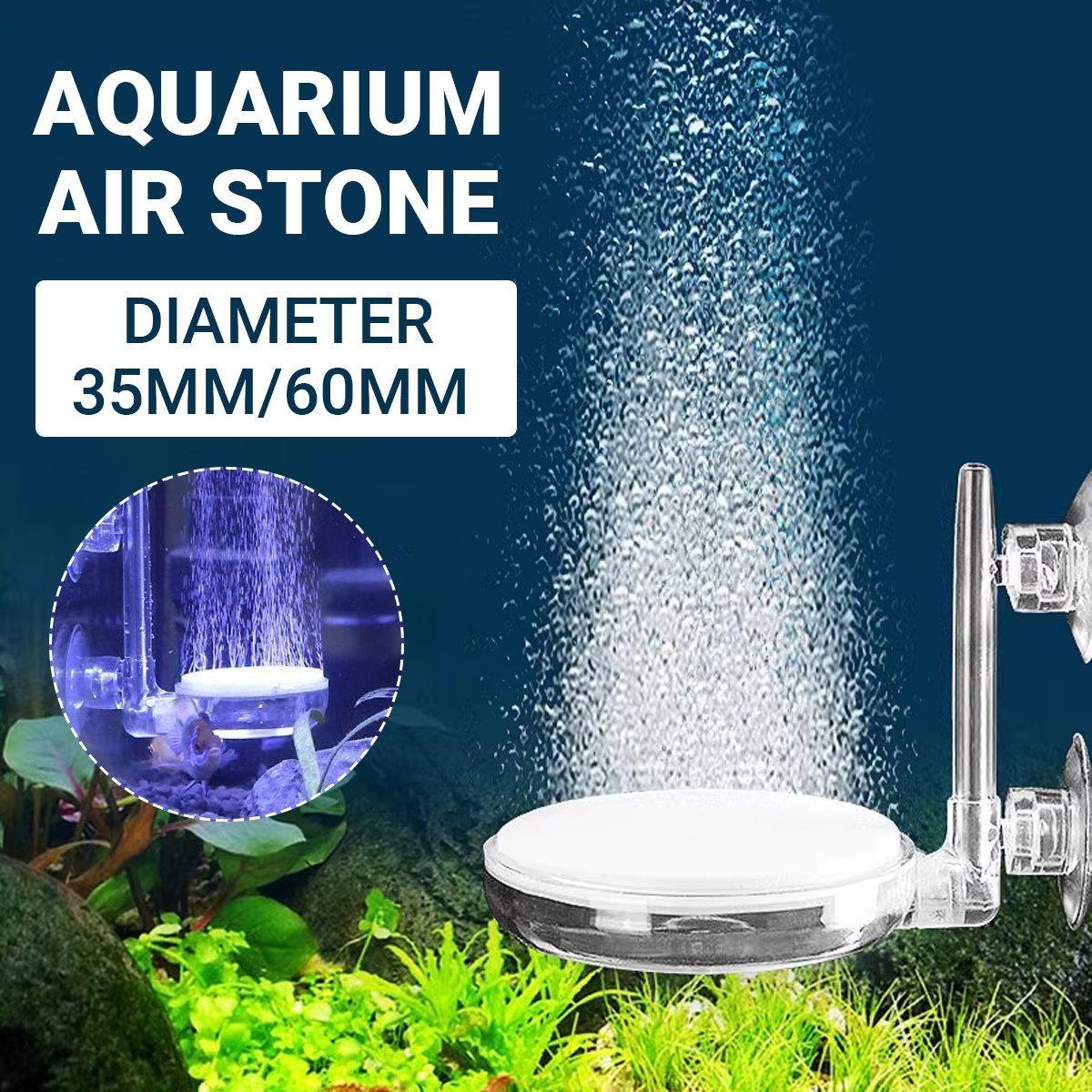 Quiet Bubble Stone Aerator Head Fish Tank Oxygen Pump Nano Air Disc Atomizer - Diameter 60MM V528-GAS-DISK-Y60-199093