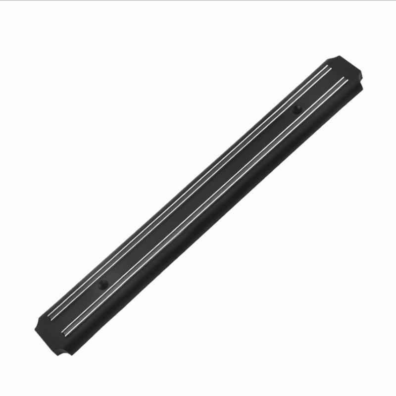 2X Magnetic Knife Rack Magnet Wall Mount Holder Strip Utensil Shelf Kitchen Tool V528-GBSCTDJ-330MM-BLACK-005456