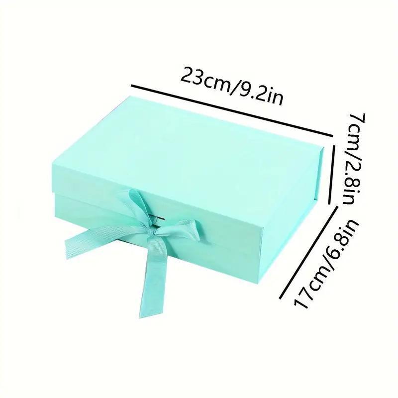 5X Medium Premium Gift Boxes with Ribbon Multi-Color Hamper Packaging Set - Orange V528-GIFT-BOX-5PCS-23-17-7-ORANGE-263751