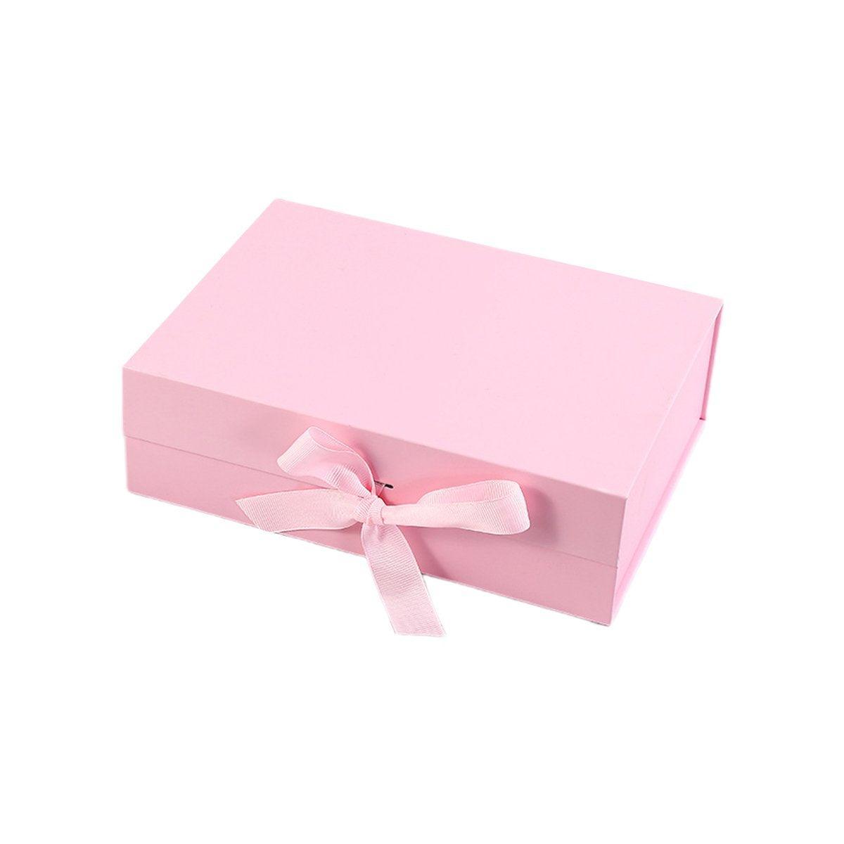 5X Medium Premium Gift Boxes with Ribbon Multi-Color Hamper Packaging Set - Orange V528-GIFT-BOX-5PCS-23-17-7-ORANGE-263751