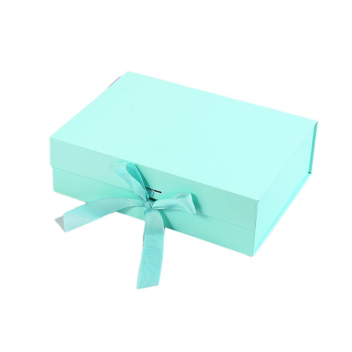 5X Medium Premium Gift Boxes with Ribbon Multi-Color Hamper Packaging Set - Orange V528-GIFT-BOX-5PCS-23-17-7-ORANGE-263751