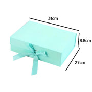 Elegant Ribbon Flip Folding Gift Boxes Multiple Colors High-Quality Cardboard - Black V528-GIFT-BOX-5PCS-31-27-88-BLACK-320258