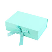 Elegant Ribbon Flip Folding Gift Boxes Multiple Colors High-Quality Cardboard - Black V528-GIFT-BOX-5PCS-31-27-88-BLACK-320258