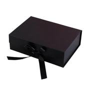 Elegant Ribbon Flip Folding Gift Boxes Multiple Colors High-Quality Cardboard - Orange V528-GIFT-BOX-5PCS-31-27-88-ORANGE-991156