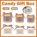 20PCS Small Gift Box Candy Storage Box Party Favor Treat Packaging Recyclable - Kraft-L V528-GIFT-BOX-KRAFT-20PCS-L-246001