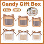 20PCS Small Gift Box Candy Storage Box Party Favor Treat Packaging Recyclable - Kraft-L V528-GIFT-BOX-KRAFT-20PCS-L-246001